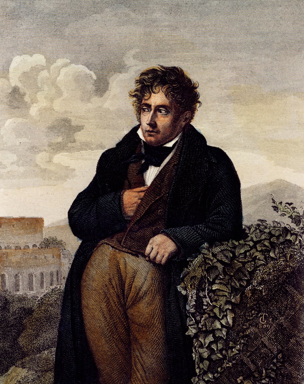 Portret Francois-Rene de Chateaubriand (Saint-Malo autorstwa Anne Louis (after) Girodet de Roucy Trioson