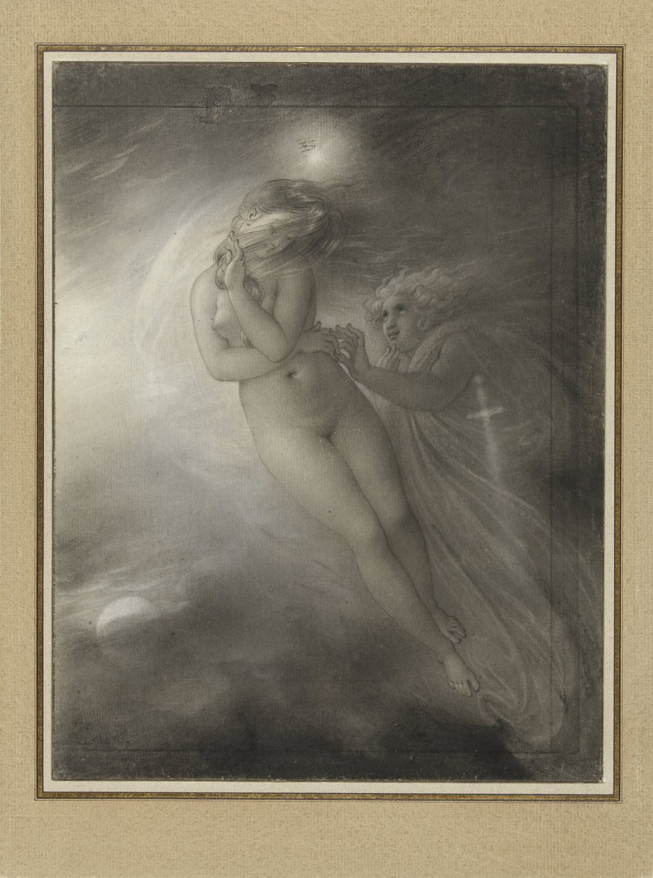 Duchy Malwiny i Oscara autorstwa Anne Louis Girodet Trioson