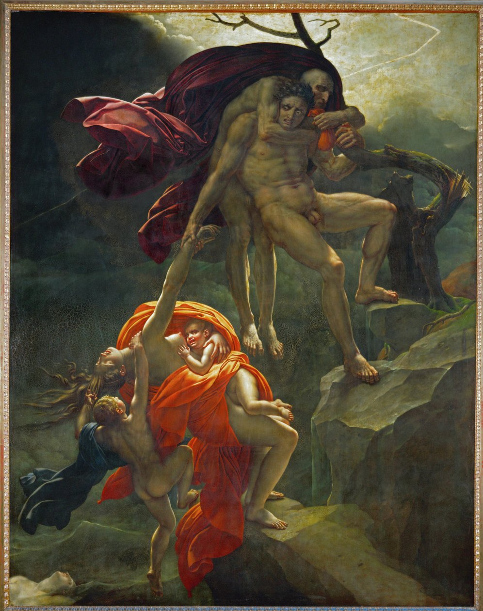 Le Deluge - Potop ... autorstwa Anne Louis Girodet de Roucy-Trioson