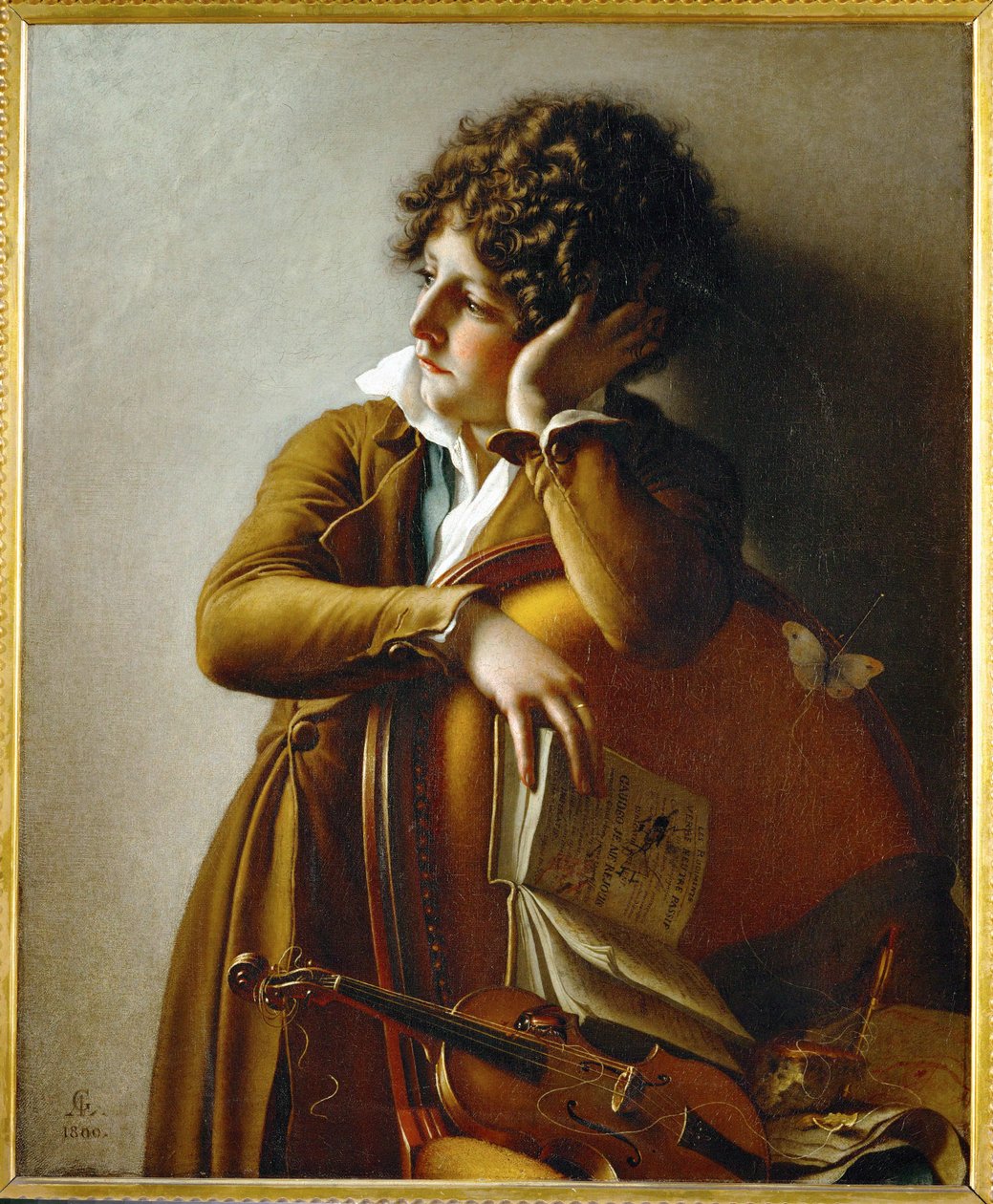 Portret młodego Romainville Trioson ... autorstwa Anne Louis Girodet de Roucy-Trioson