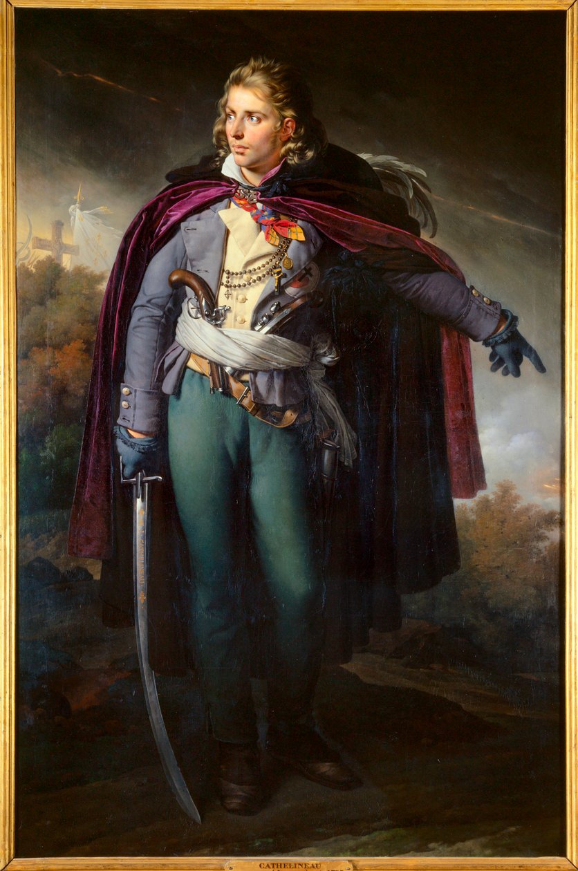 Portret Jacques Cathelineau (1759 - 1793) generalissime Vendeen autorstwa Anne Louis Girodet de Roucy Trioson