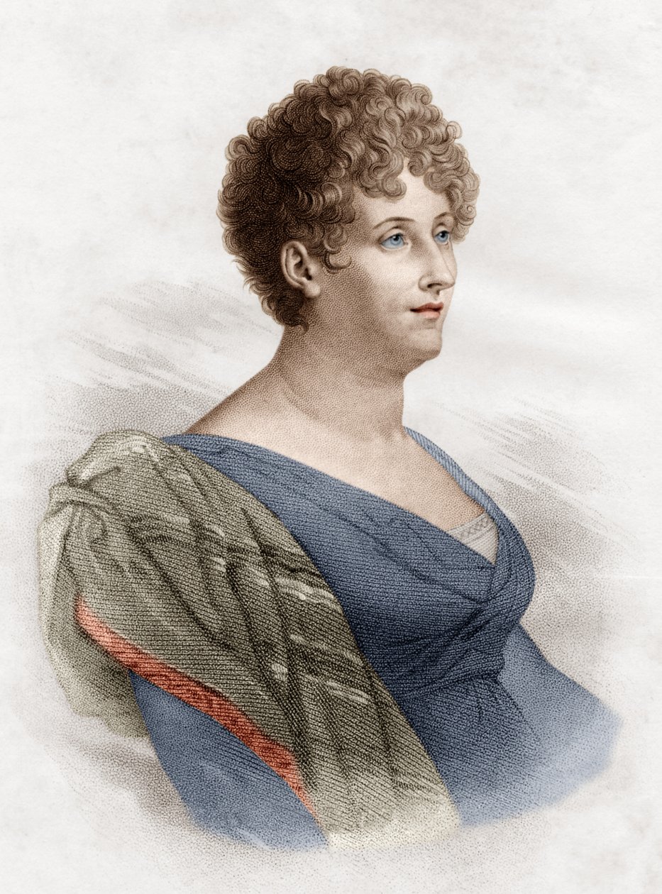 Constance de Salm, znana również jako Constance Pipenet, pisarka autorstwa Anne Louis Girodet de Roucy Trioson
