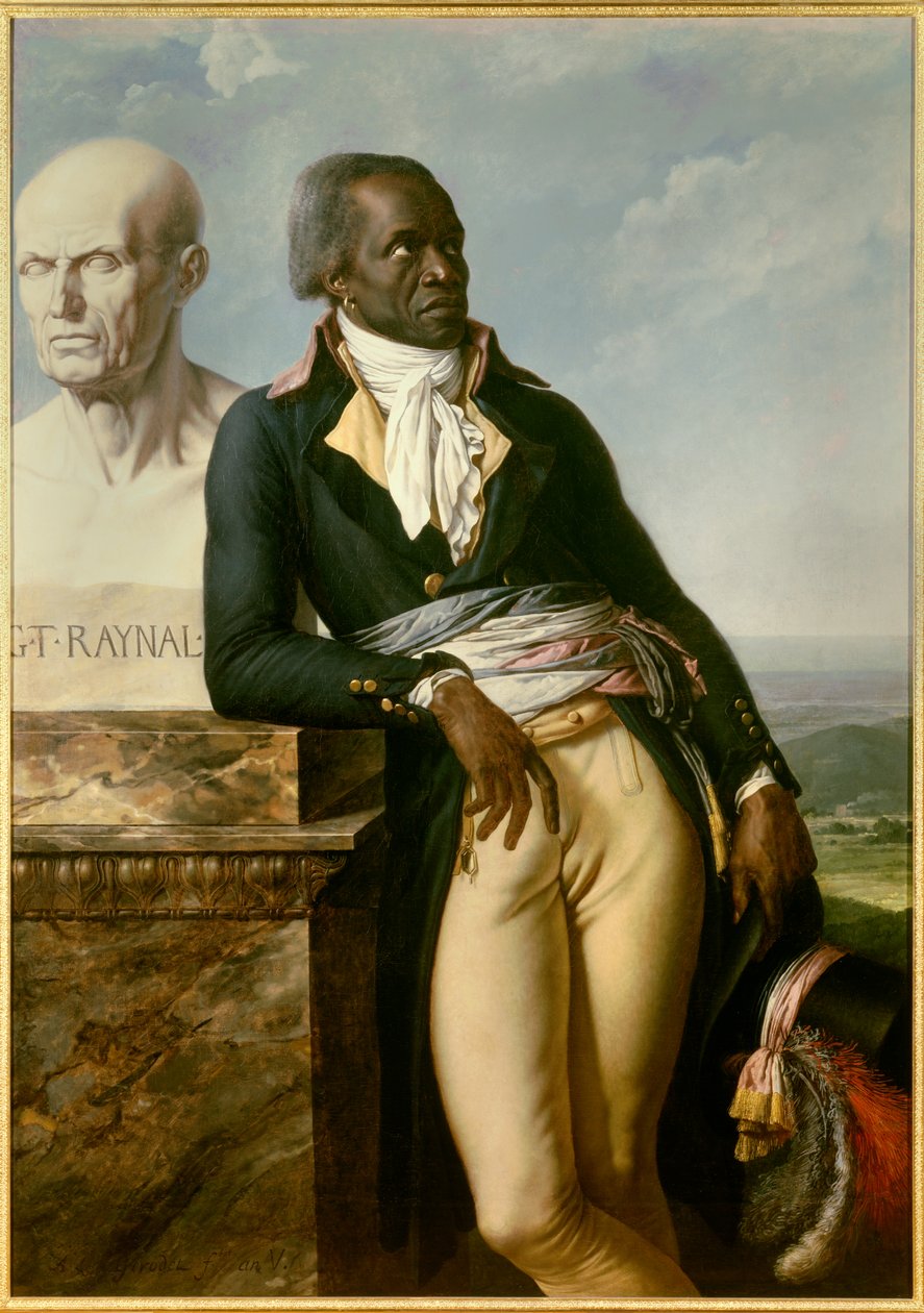 Rewolucja francuska: „” Portret Jeana Baptiste Belley, zastępcy Santo Domingo (Santo Domingo) na konwencji (1747-1805)”” Obraz Anne Louis Girodet de Roucy-Trioson (Anne-Louis Girodet de Roucy Trioson autorstwa Anne Louis Girodet de Roucy Trioson