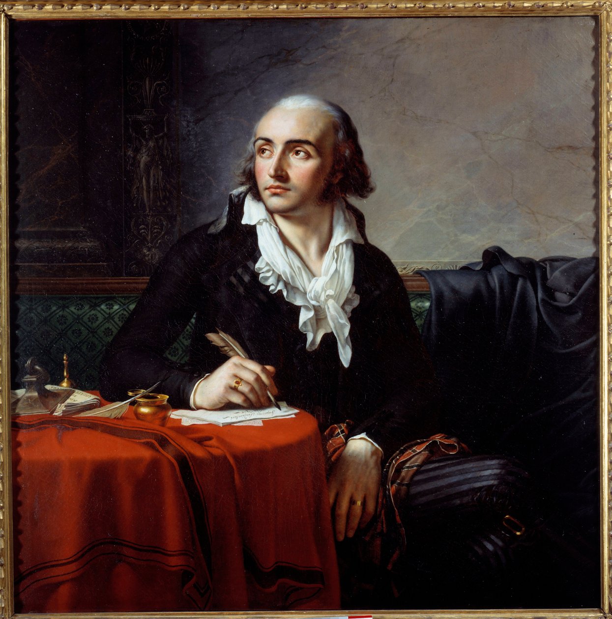 Portret Giuseppe Fravegi (1763-1833) Włoski rewolucjonista. Obraz Anne Louis Girodet de Roucy-Trioson (Anne-Louis Girodet de Roucy Trioson autorstwa Anne Louis Girodet de Roucy Trioson