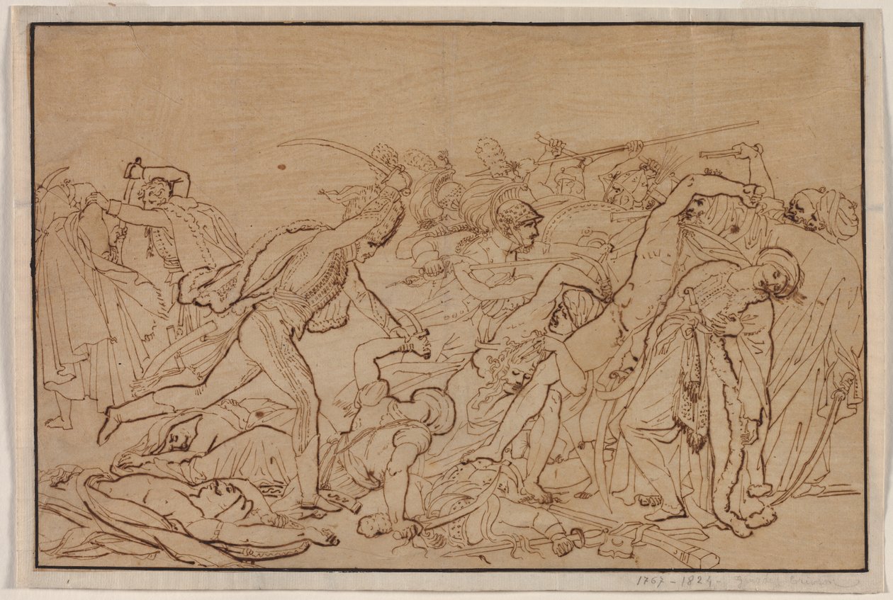 Studium do buntu w Kairze, 1810. autorstwa Anne Louis Girodet de Roucy Trioson