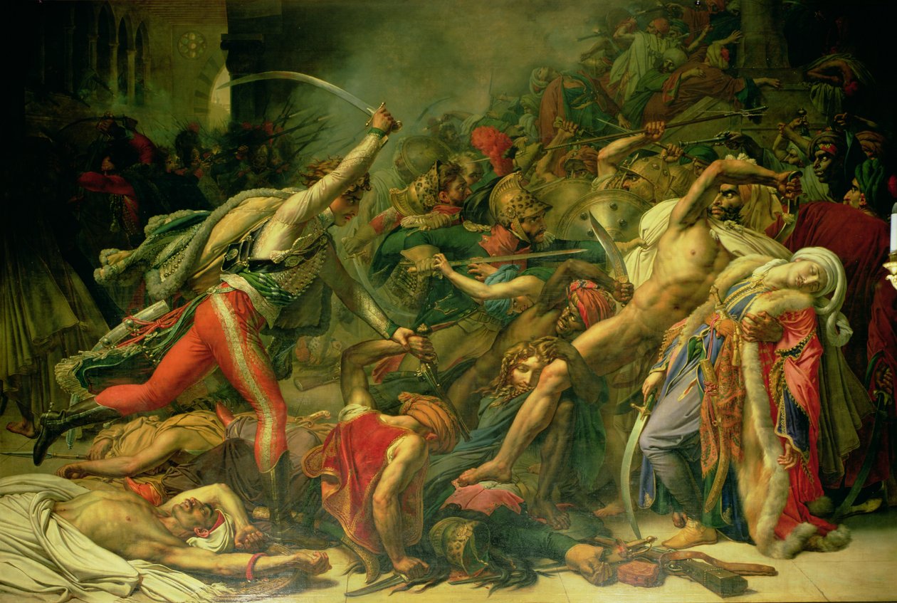 Bunt w Kairze, 21 października 1798 r., 1810 r. autorstwa Anne Louis Girodet de Roucy Trioson