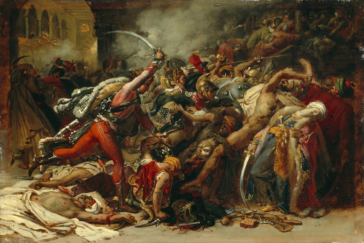 Bunt w Kairze, ok. 1810 autorstwa Anne Louis Girodet de Roucy Trioson