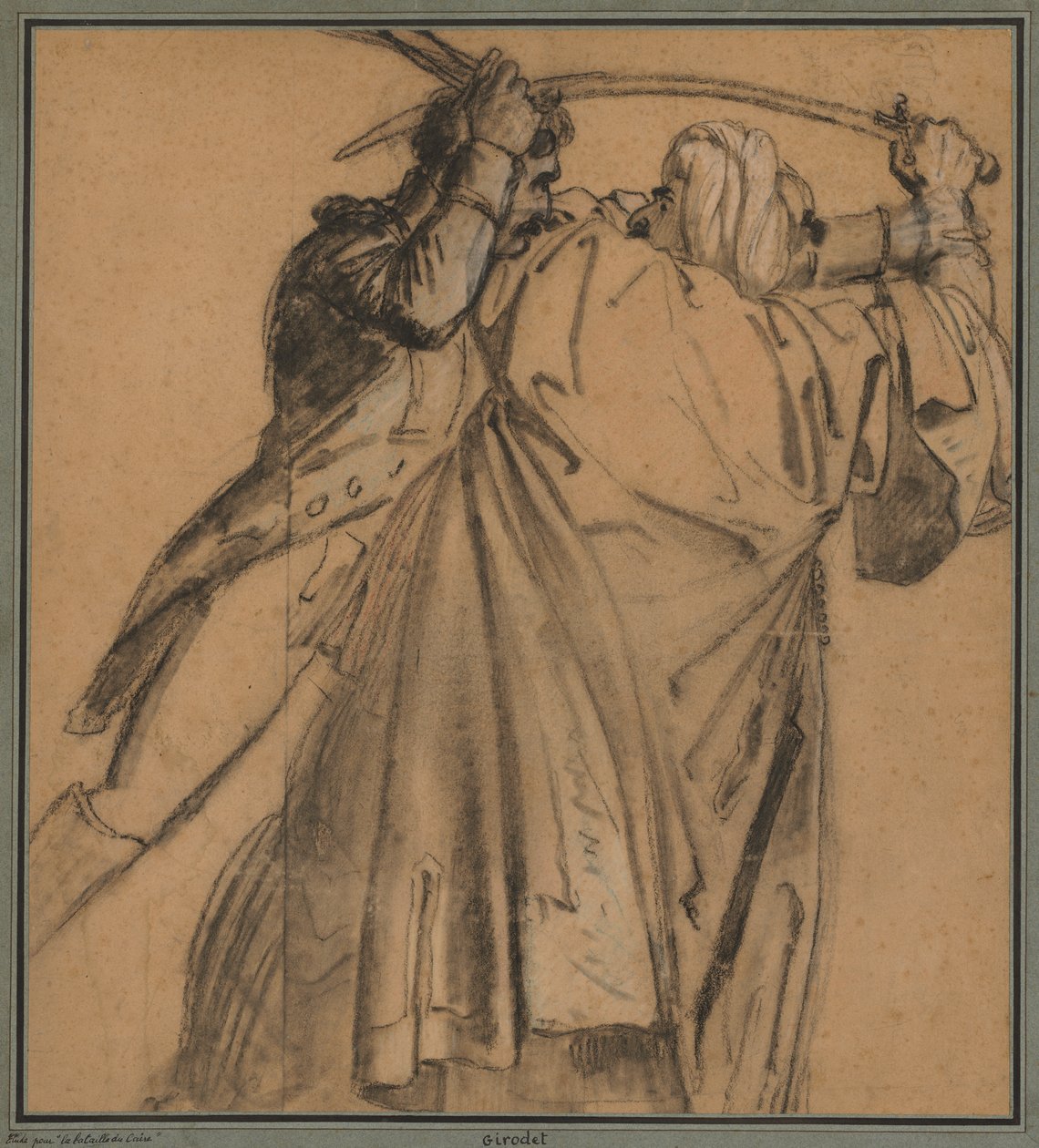 Dwóch Arabów za bunt w Kairze autorstwa Anne Louis Girodet de Roucy Trioson