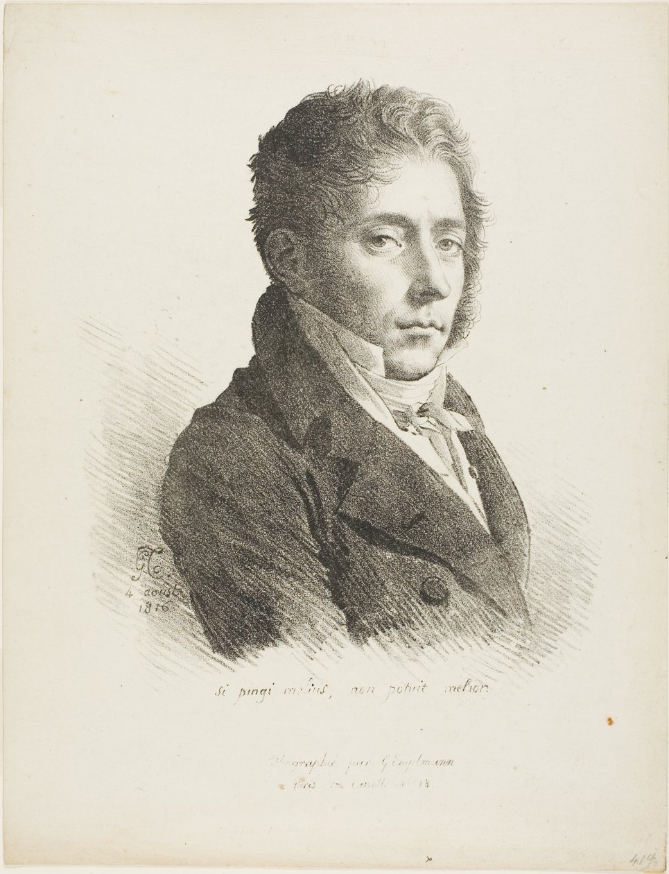 Portret Coupin de la Couperie autorstwa Anne Louis Girodet de Roussy Trioson