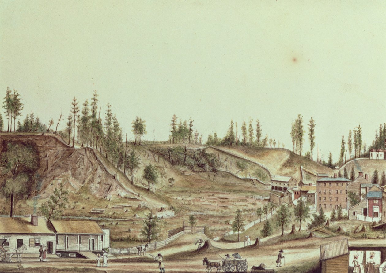 Ballston Spring, Nowy Jork, 1807 autorstwa Anne Marguerite Hyde de Neuville