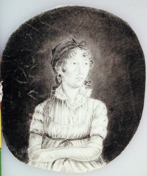 Autoportret, ok. 1807 (węgiel na papierze) autorstwa Anne Marguerite Hyde de Neuville