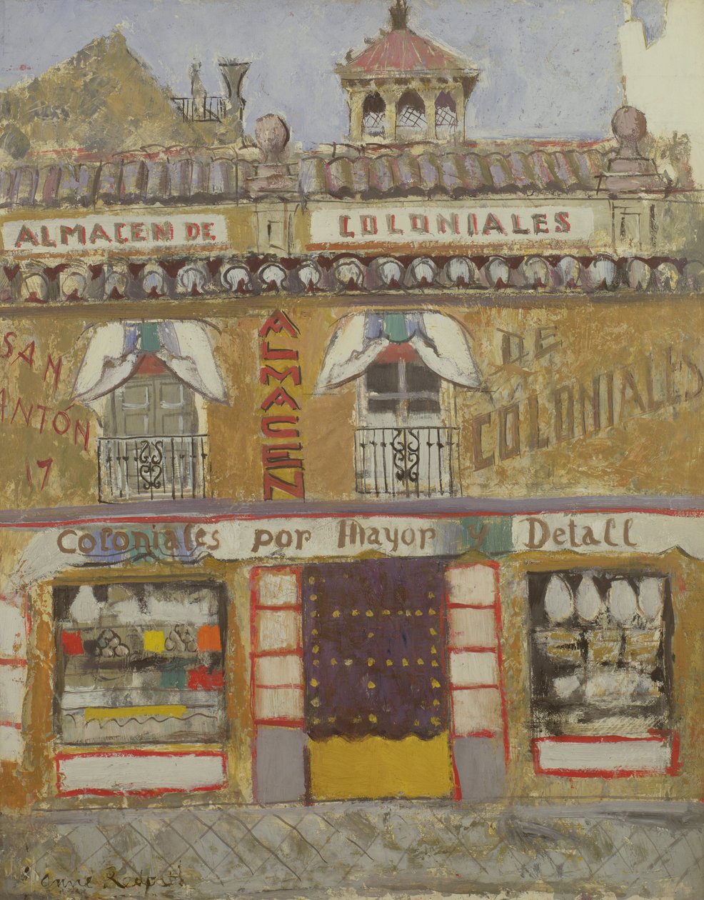 Front Sklepu, Granada autorstwa Anne Redpath