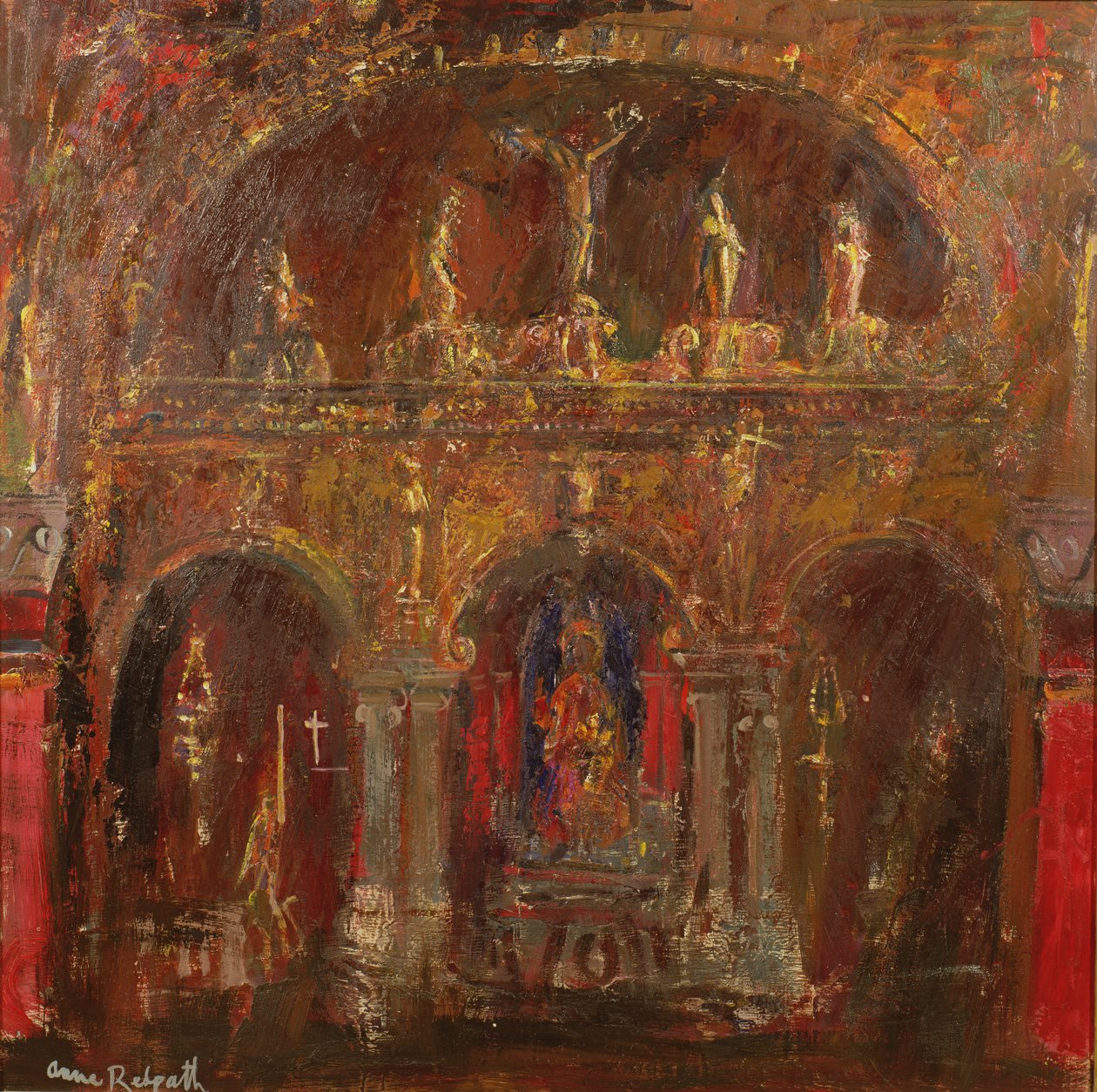 Rood Screen, Torcello autorstwa Anne Redpath