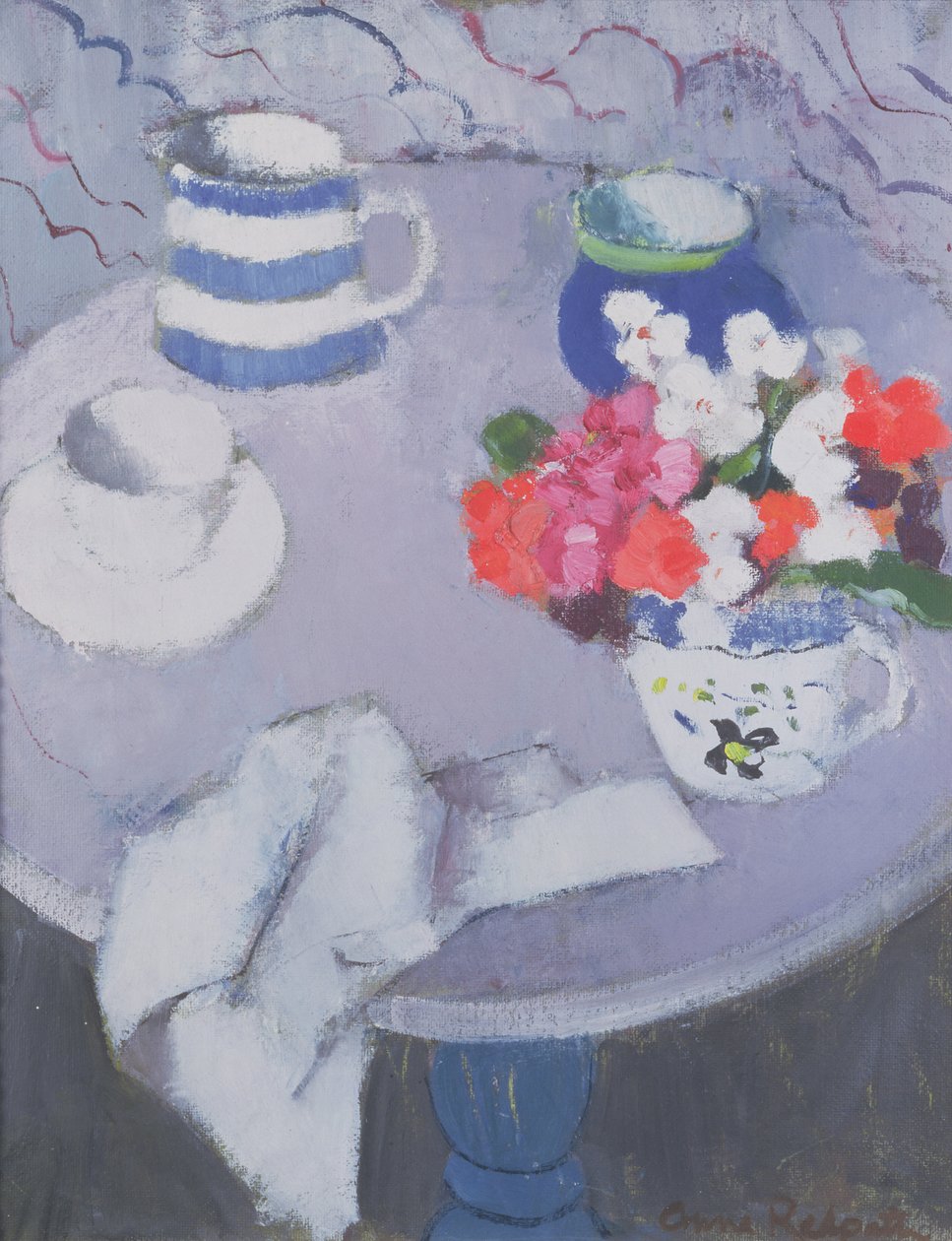 Натюрморт со столом (холст, масло)лак autorstwa Anne Redpath
