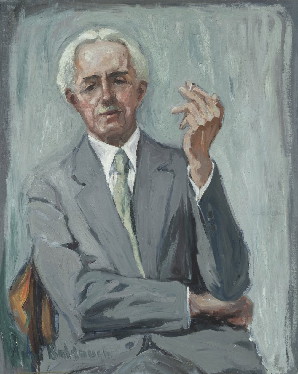 Portret Charlesa Reiffela, ok. 1938 (olej na płótnie) autorstwa Anni Baldaugh