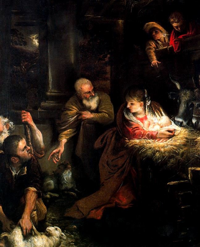 Adoracja pasterzy autorstwa Annibale Carracci