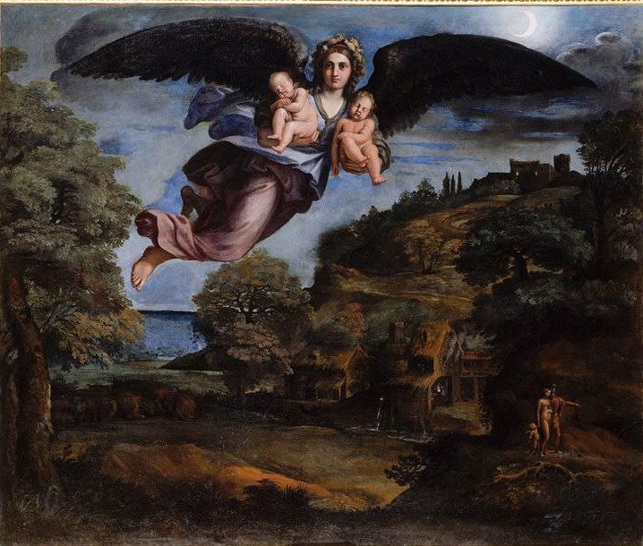 Alegoria Nocy autorstwa Annibale Carracci
