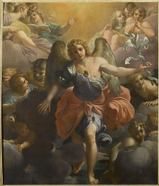 Archanioł Gabriel autorstwa Annibale Carracci