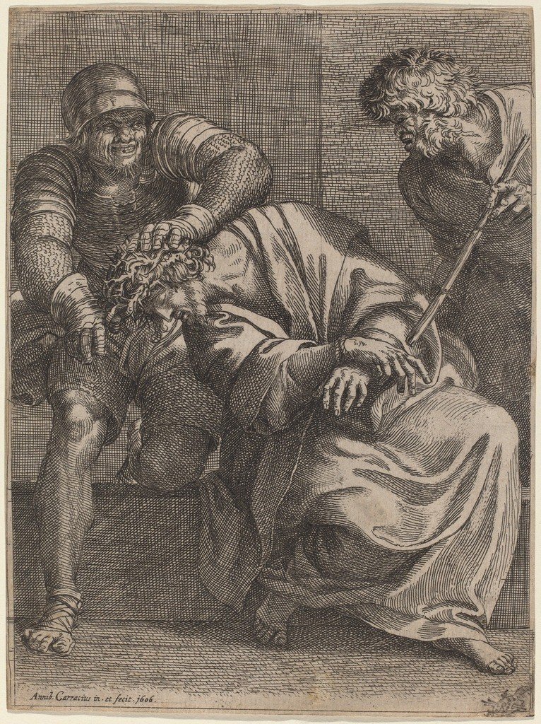 Korona cierniowa autorstwa Annibale Carracci