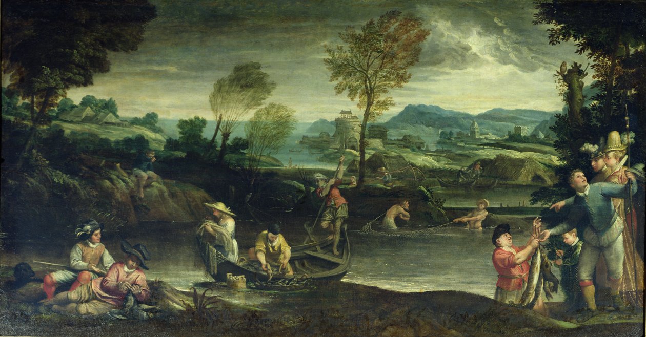 Wędkarstwo autorstwa Annibale Carracci