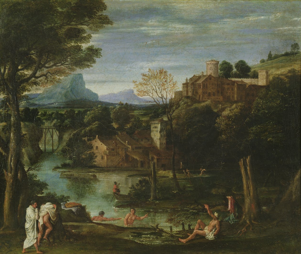 Krajobraz, ok. 1602 autorstwa Annibale Carracci