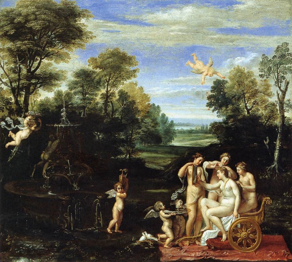 Krajobraz z toaletą Wenus autorstwa Annibale Carracci