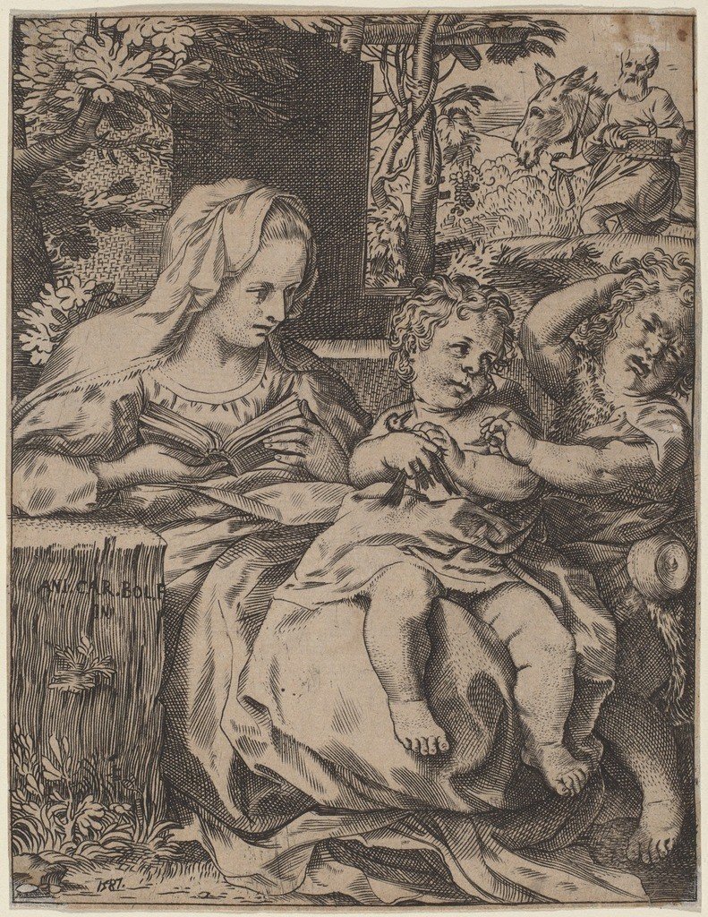 Madonna jaskółki autorstwa Annibale Carracci