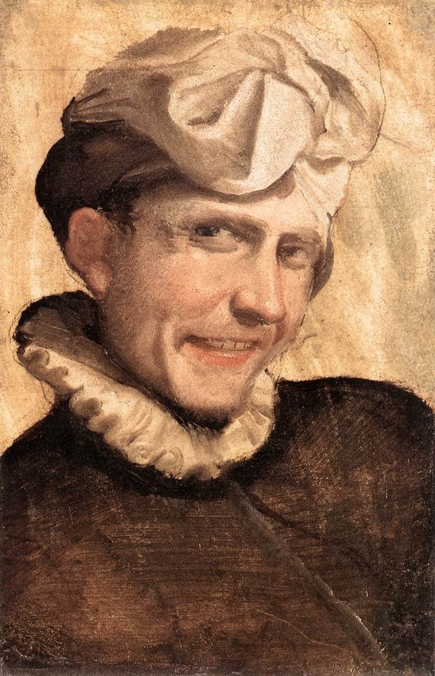 Mężczyzna się śmieje autorstwa Annibale Carracci