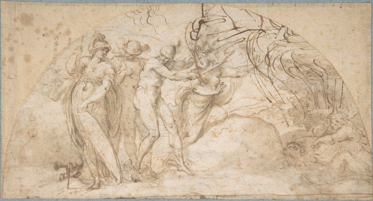 Perseusz ścinający głowę Meduzy autorstwa Annibale Carracci