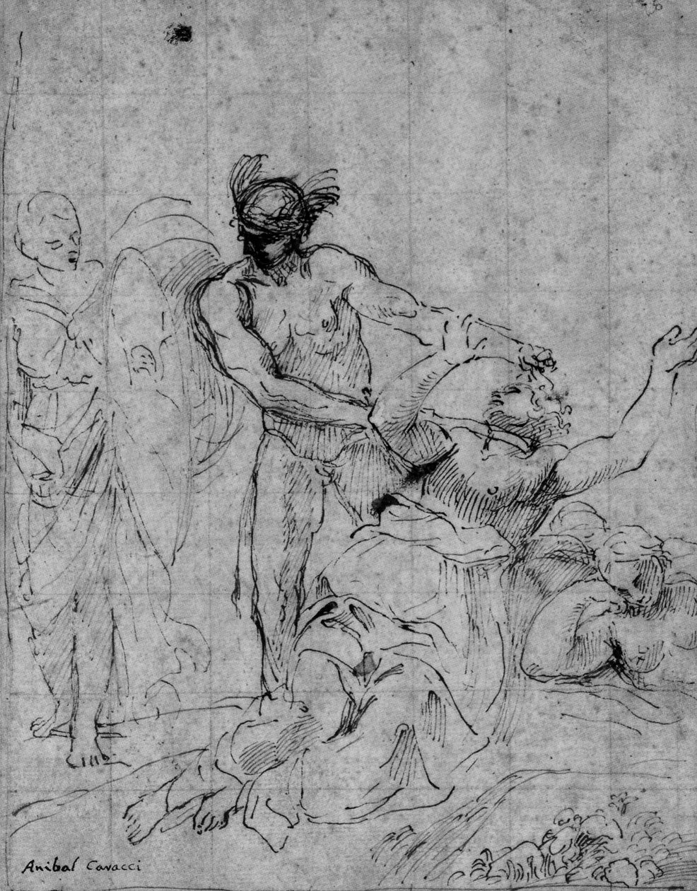 Perseusz zabija Meduzę autorstwa Annibale Carracci