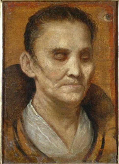 Portret niewidomej kobiety autorstwa Annibale Carracci