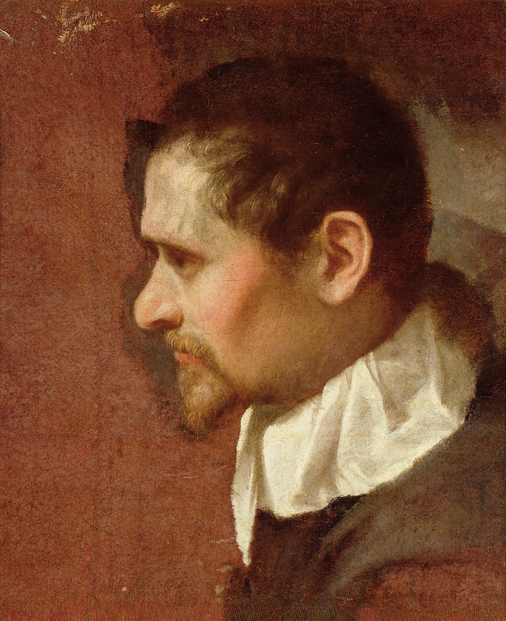 Autoportret w profilu autorstwa Annibale Carracci
