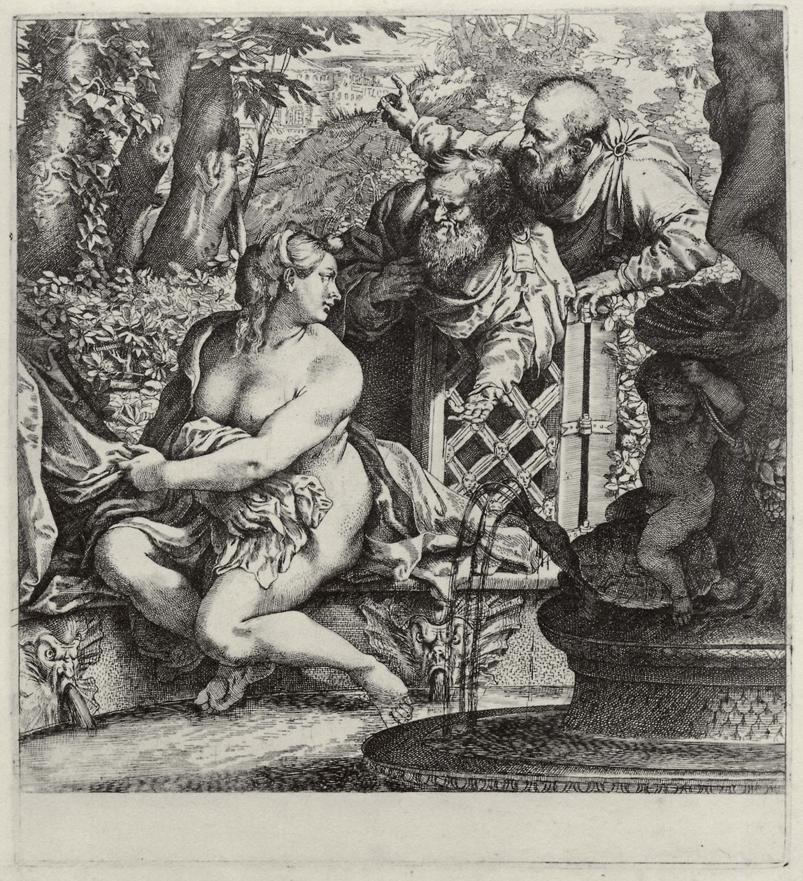 Zuzanna i Starsi autorstwa Annibale Carracci