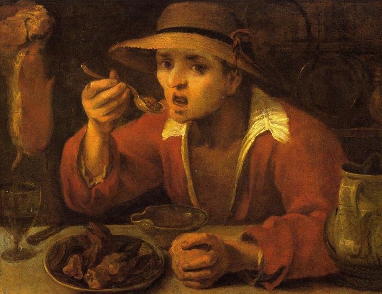 Zjadacz fasoli autorstwa Annibale Carracci