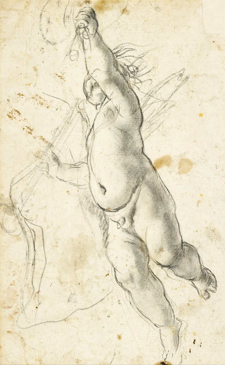 Latające Putto autorstwa Annibale Carracci