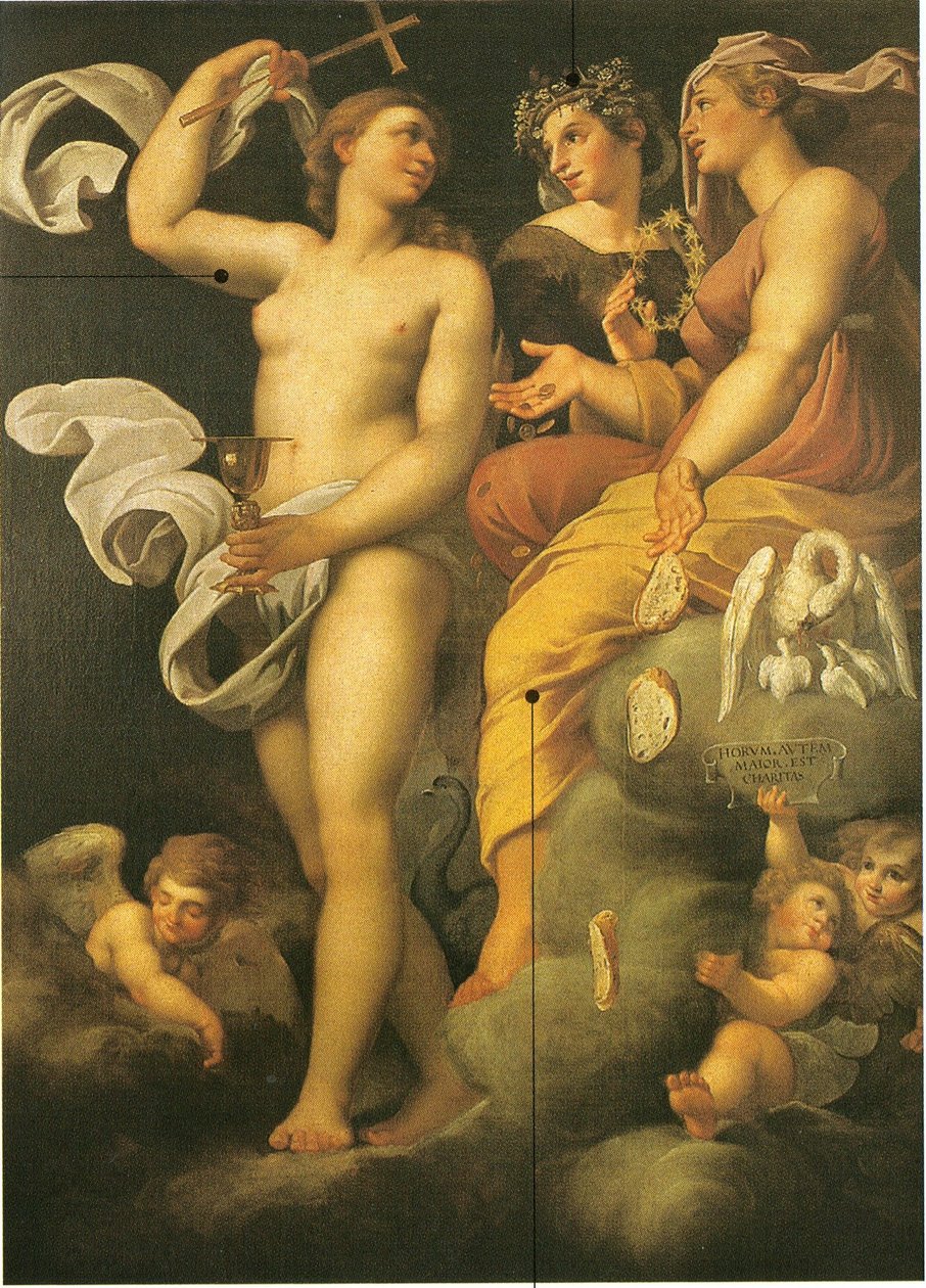 Alegoria cnót teologicznych autorstwa Annibale Carracci
