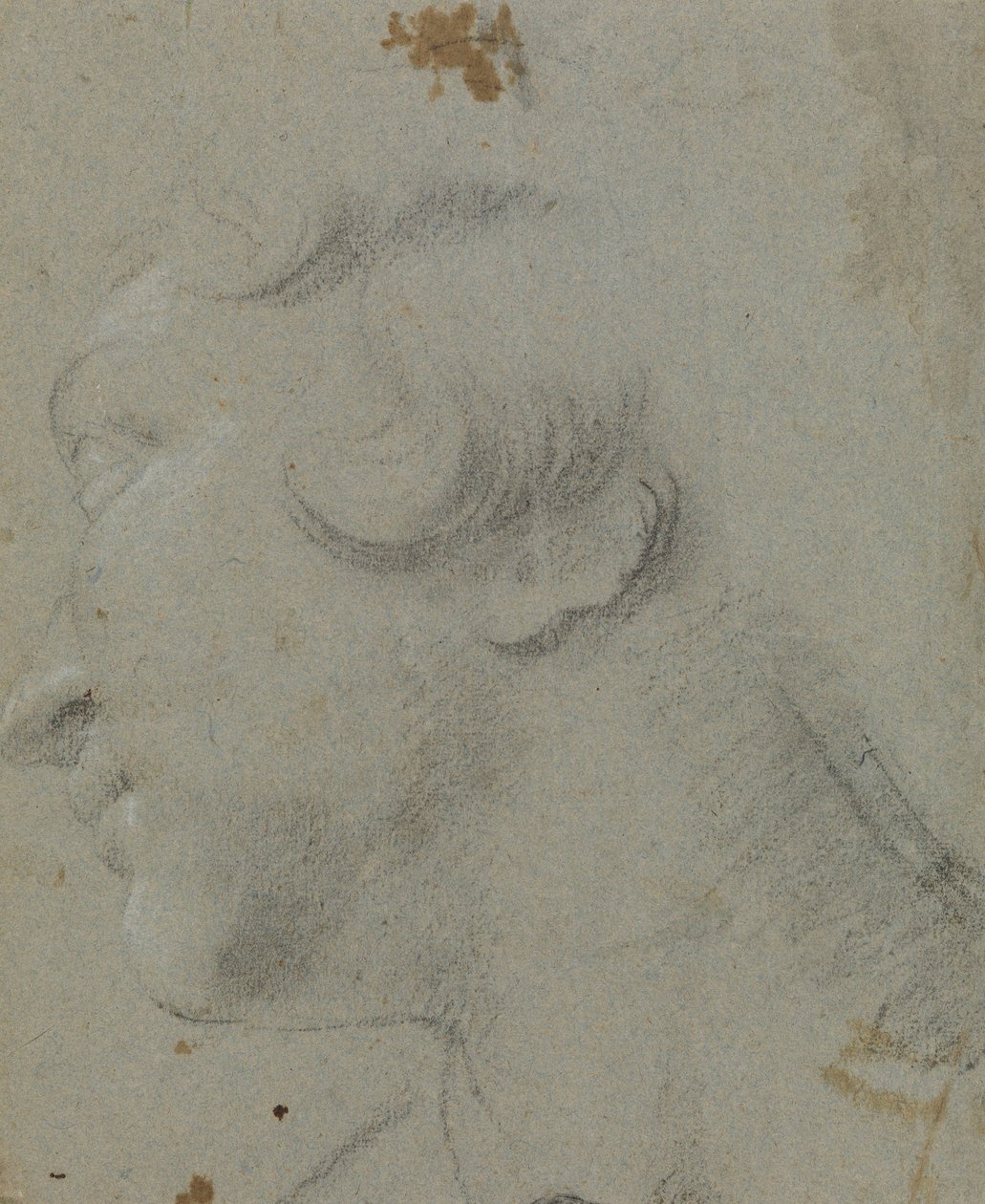 Carracci - r Głowa Świętej Katarzyny, RCIN 902115 autorstwa Annibale Carracci