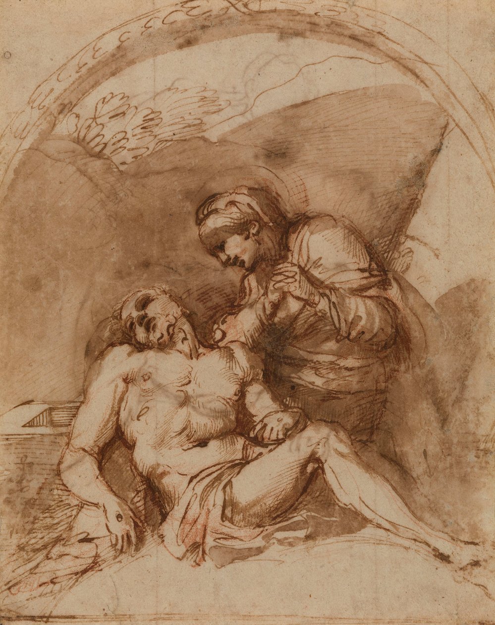 Carracci - Pieta, RCIN 902169 autorstwa Annibale Carracci