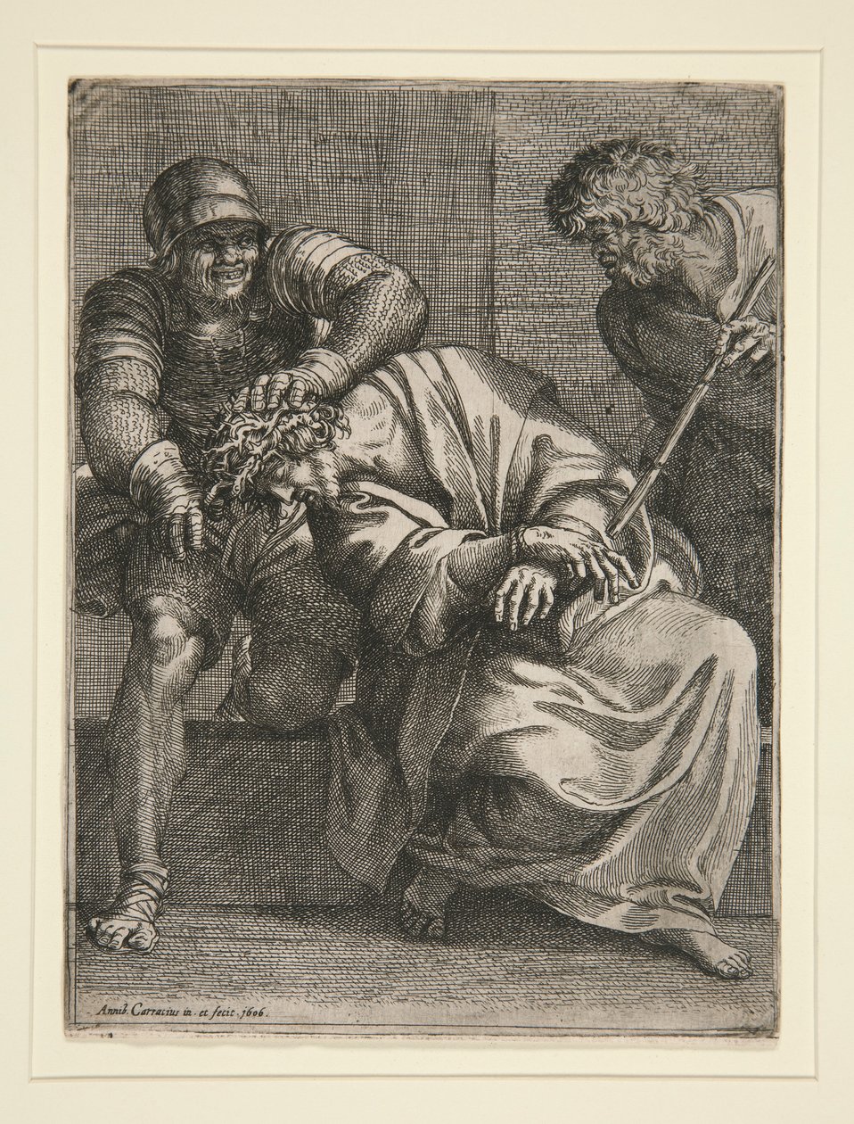 Chrystus ukoronowany cierniem autorstwa Annibale Carracci