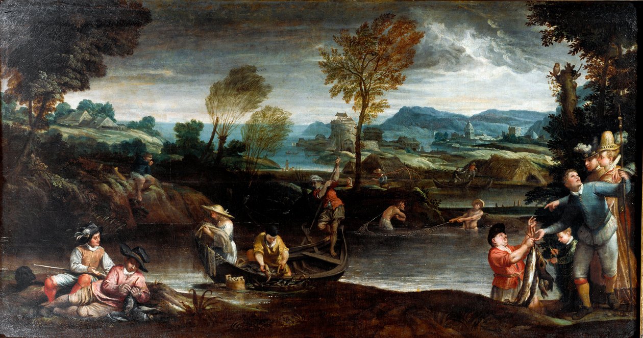 Wędkarstwo autorstwa Annibale Carracci