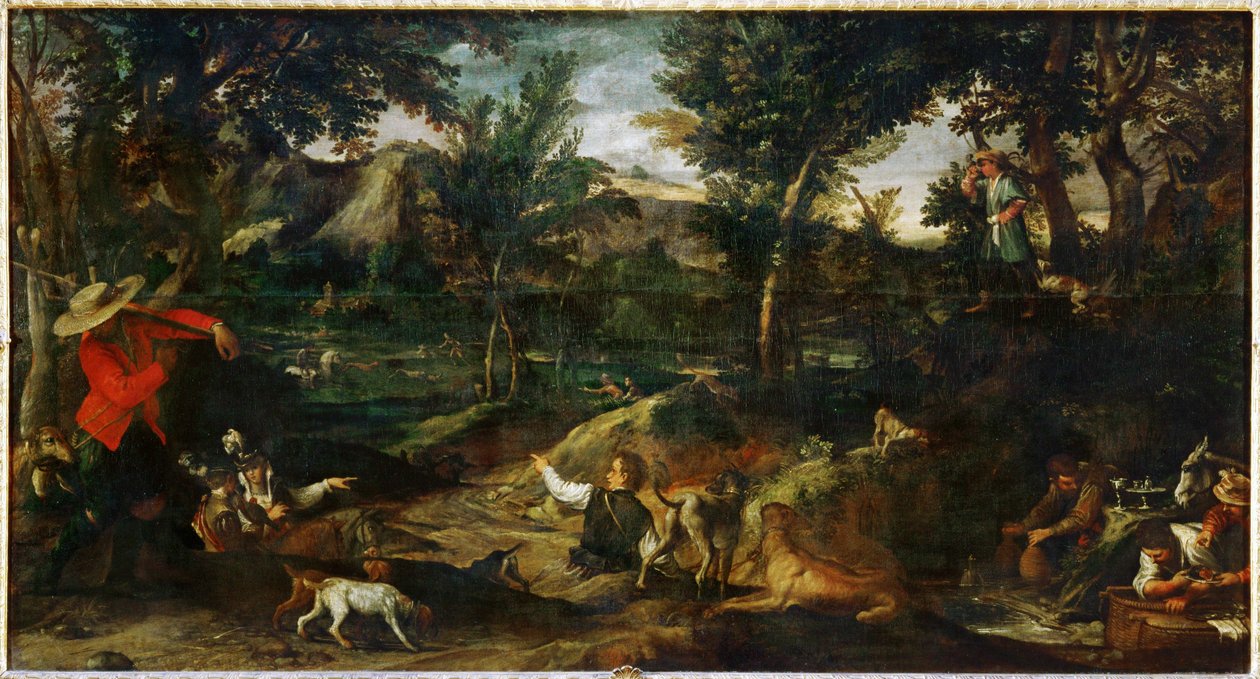 La chasse - polowanie ... autorstwa Annibale Carracci