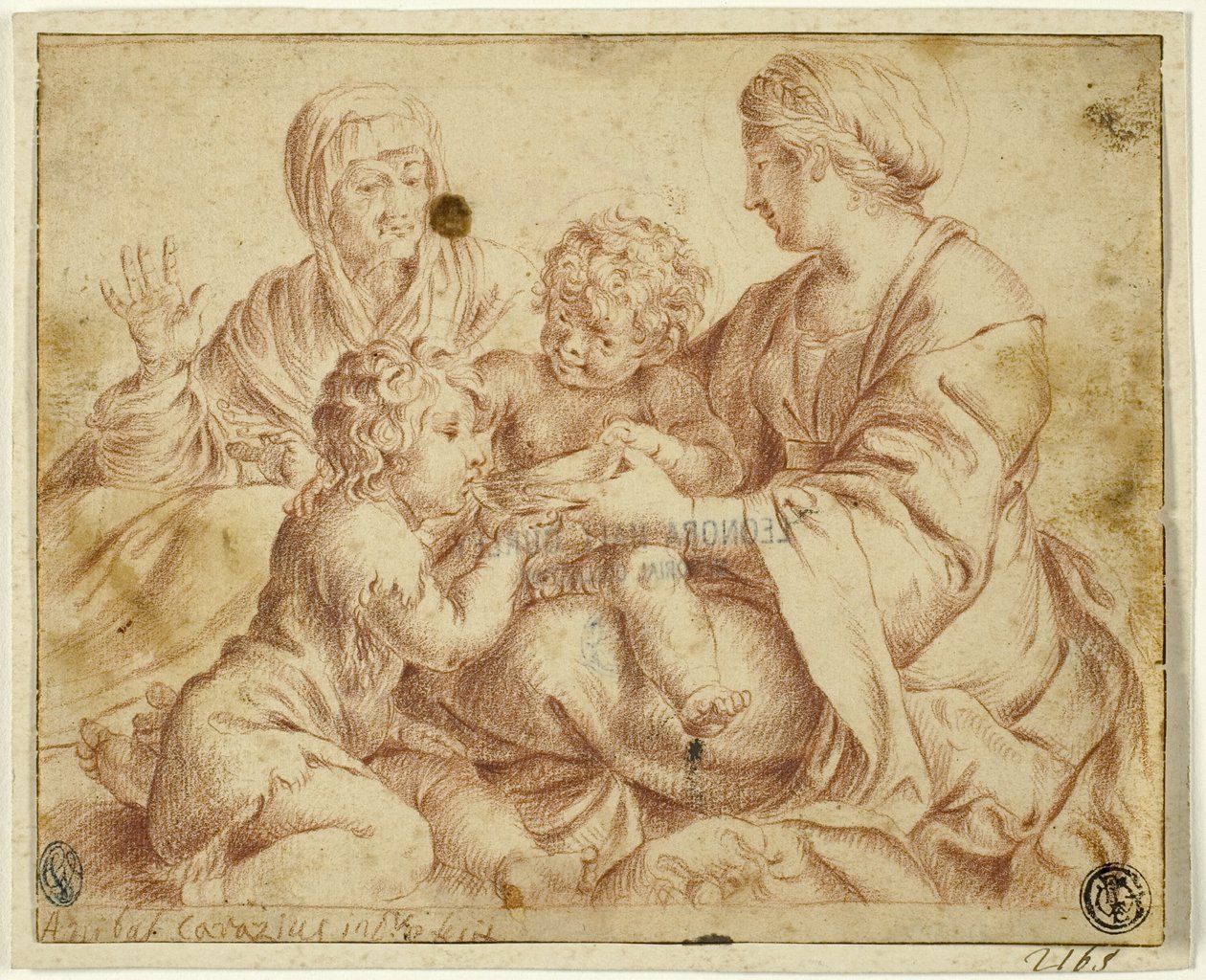 Madonna z Dzieciątkiem ze świętymi Elżbietą i Janem Chrzcicielem autorstwa Annibale Carracci