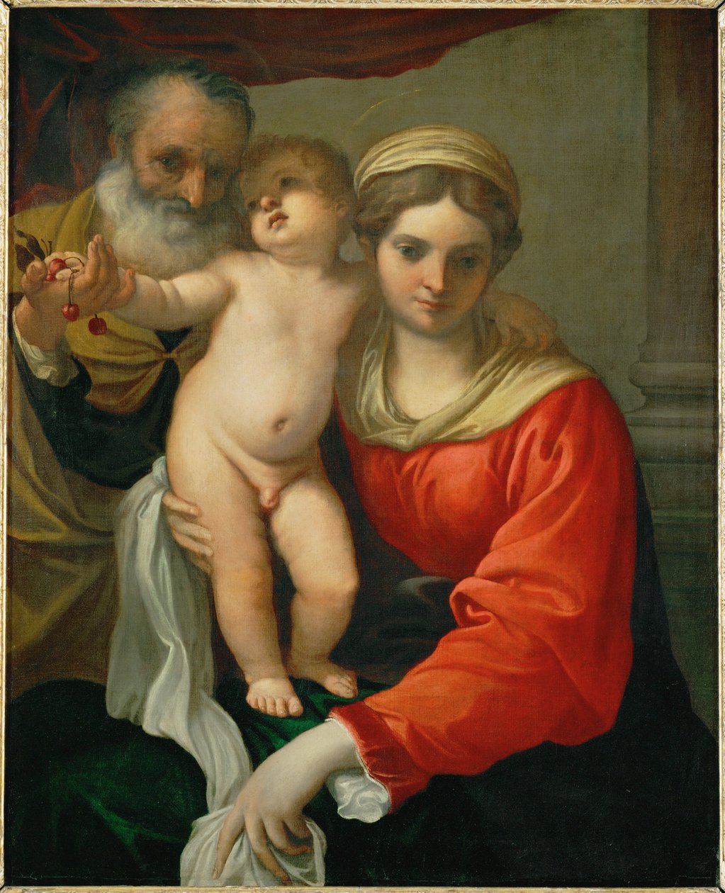 Madonna z wiśniami ... autorstwa Annibale Carracci