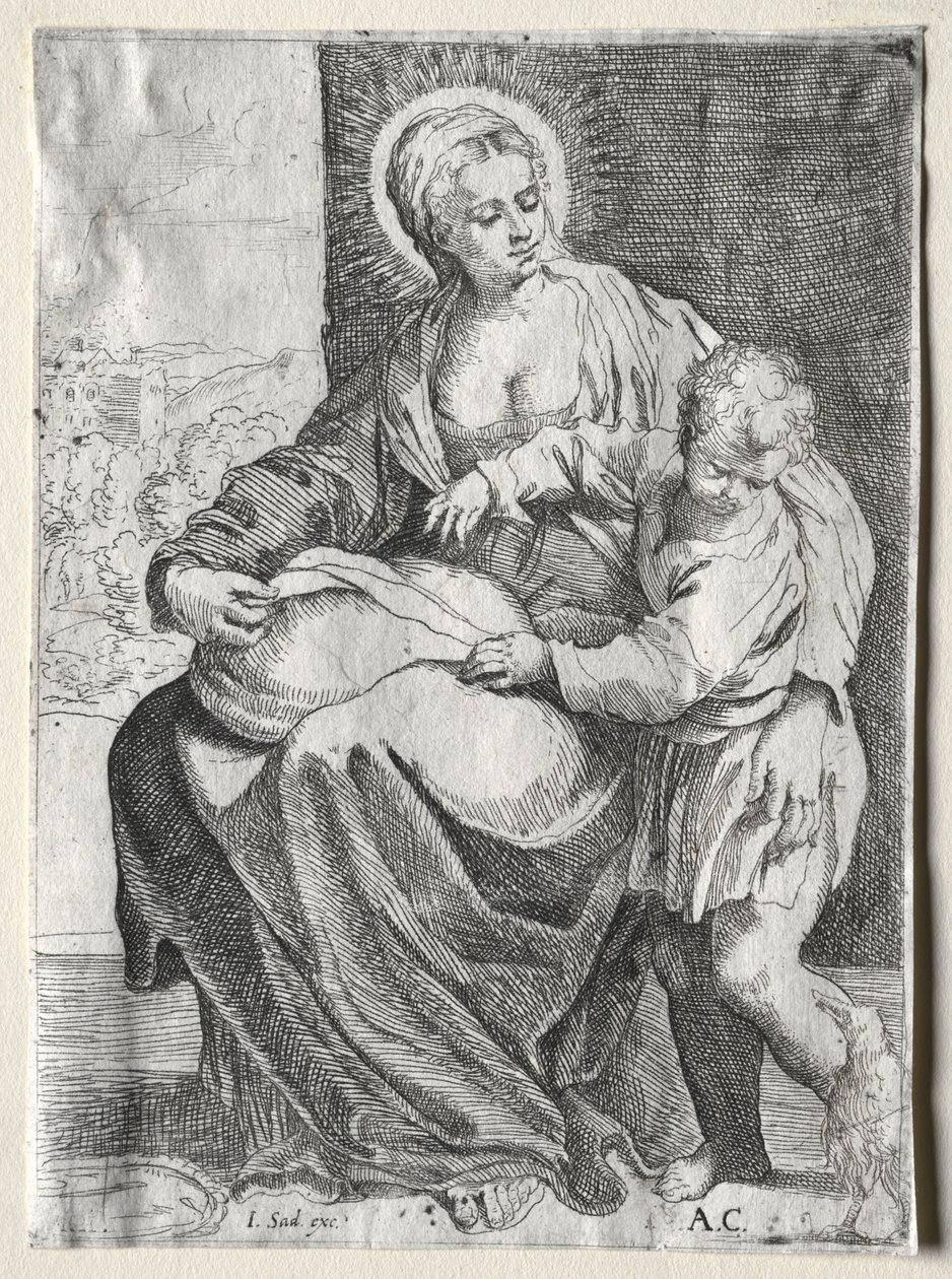 Madonna z Białym Krukiem, 1500s. autorstwa Annibale Carracci
