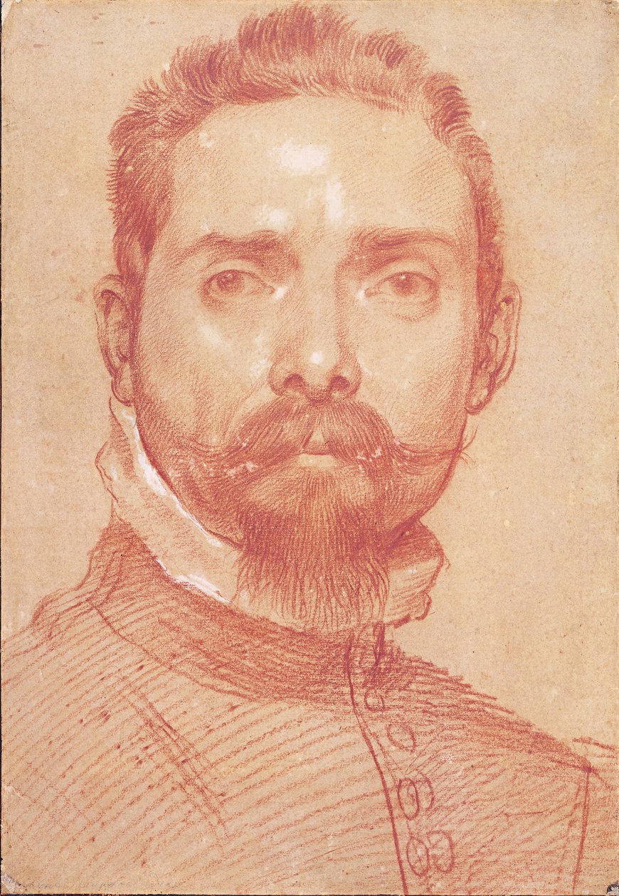 Portret lutnisty Giulio Mascheroni, ok. 1594 autorstwa Annibale Carracci