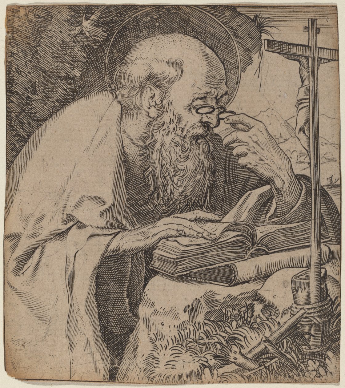 Święty Hieronim autorstwa Annibale Carracci