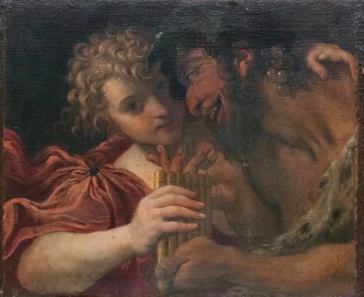 Satyr i pasterz autorstwa Annibale Carracci