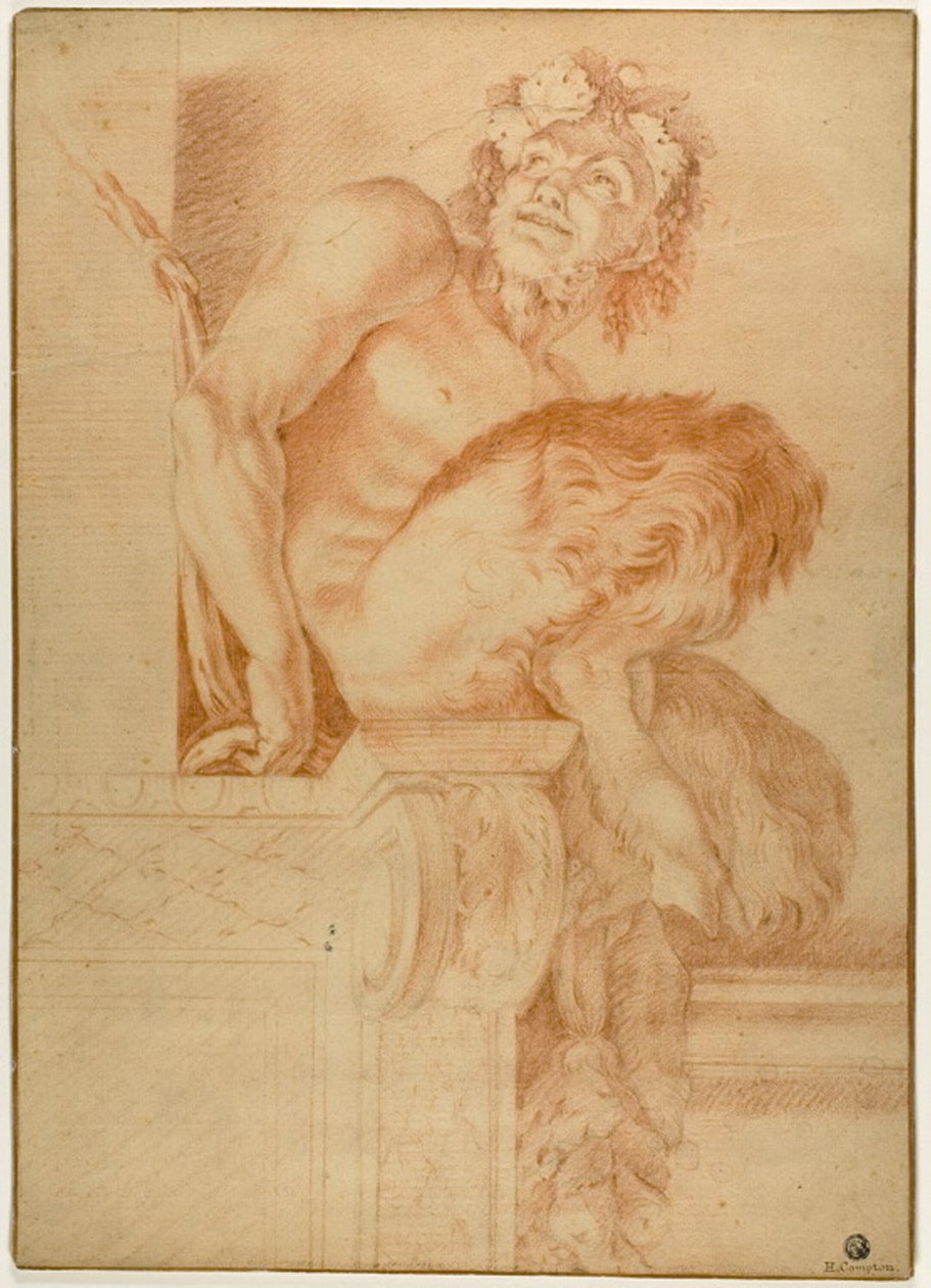 Siedzący Satyr autorstwa Annibale Carracci