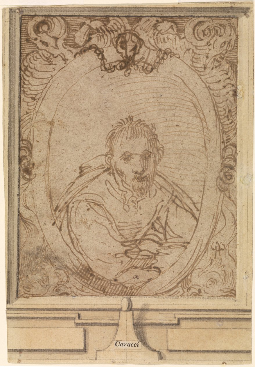 Autoportret, 1580s autorstwa Annibale Carracci