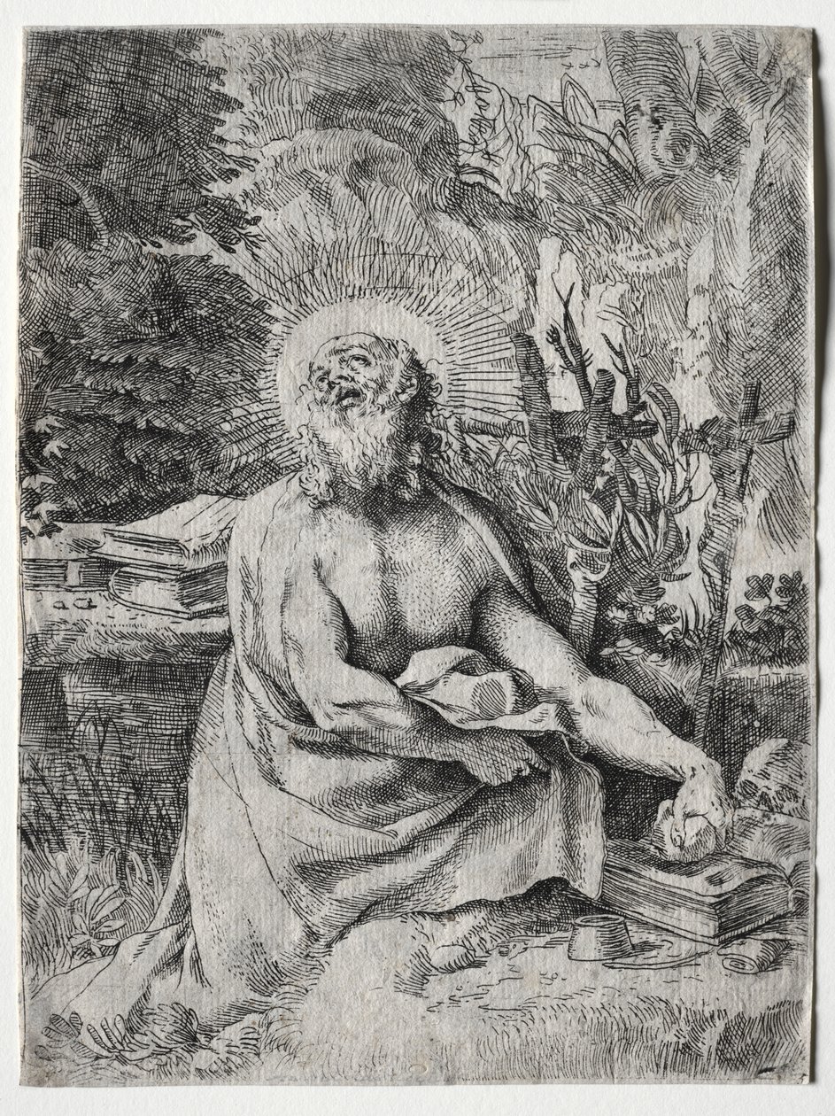 Św. Hieronim autorstwa Annibale Carracci